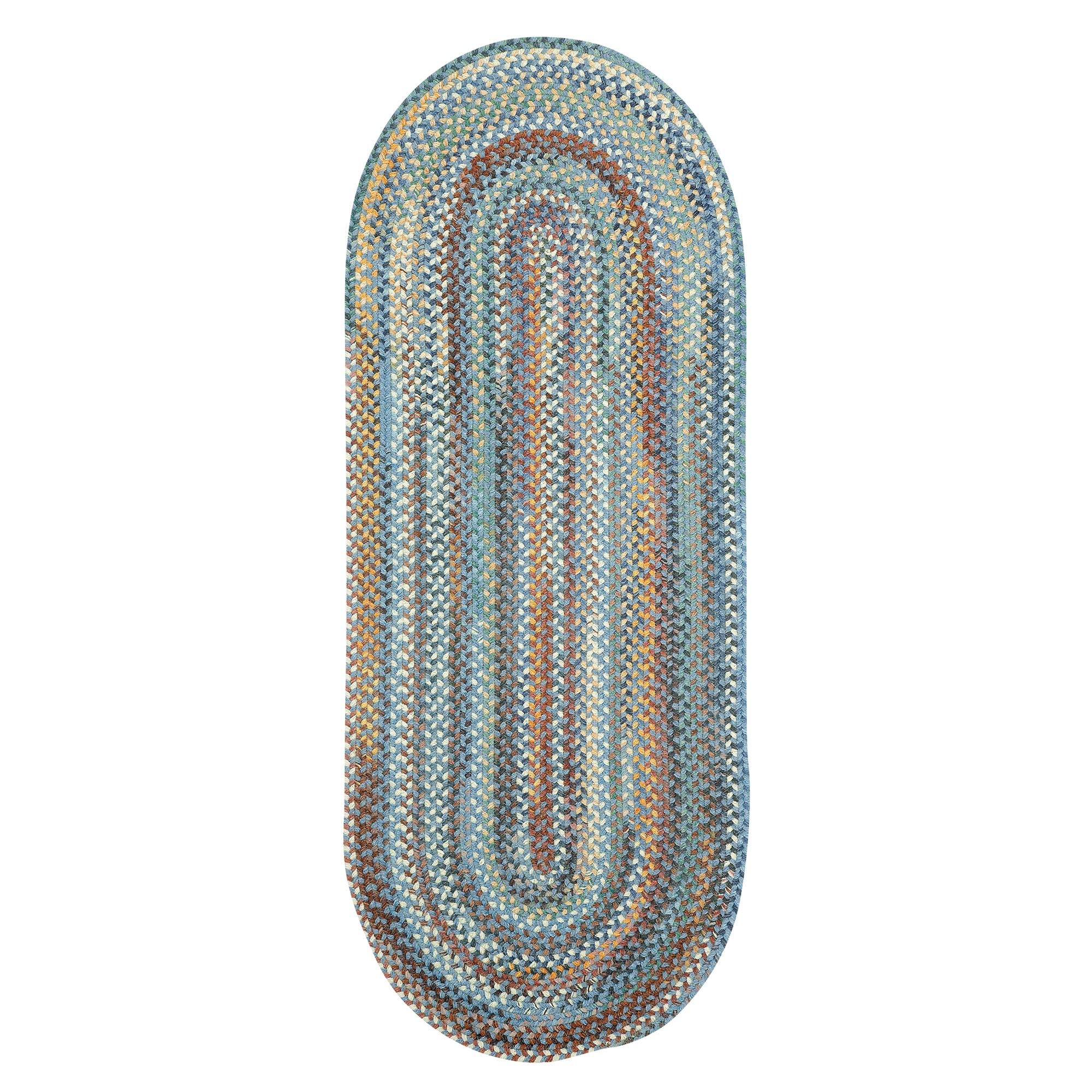 Capel Capel American Heritage Legacy Blue 2'0"X8'0" Oval Braided Rug