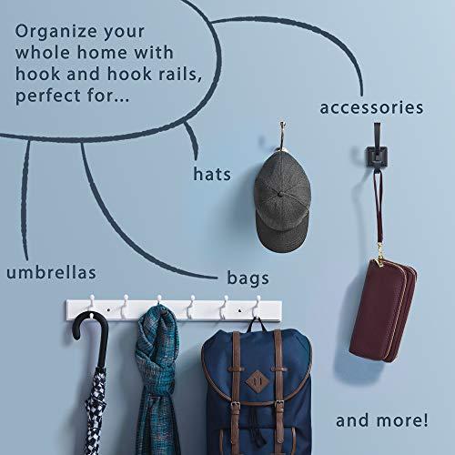 Liberty LIBERTY MAILHLD-WSN-R Classic Mail Holder with 3 Hooks, 10"