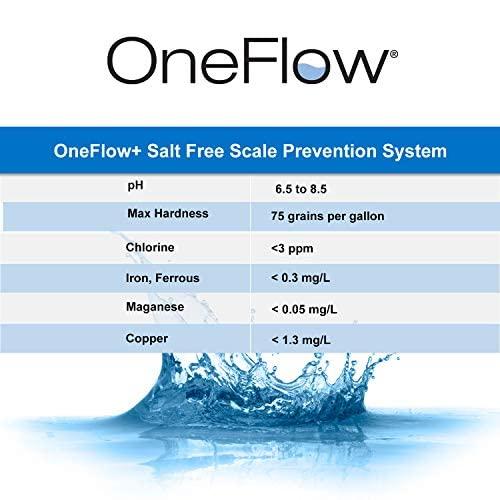 Watts Premier Watts OFPSYS OneFlow Plus Salt-Free Scale Prevention and Water Filtration System, Carbon Water Filter, Scale Reduction Cartridge, 1\" NPT Inlet and Outlet Connections