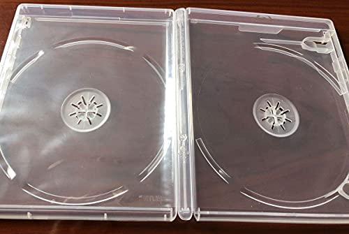 Viva Elite Viva Elite New 5 Clear Blu-Ray Double Case Box 12.5 mm Standard Size NO Logo Hold 2 Discs