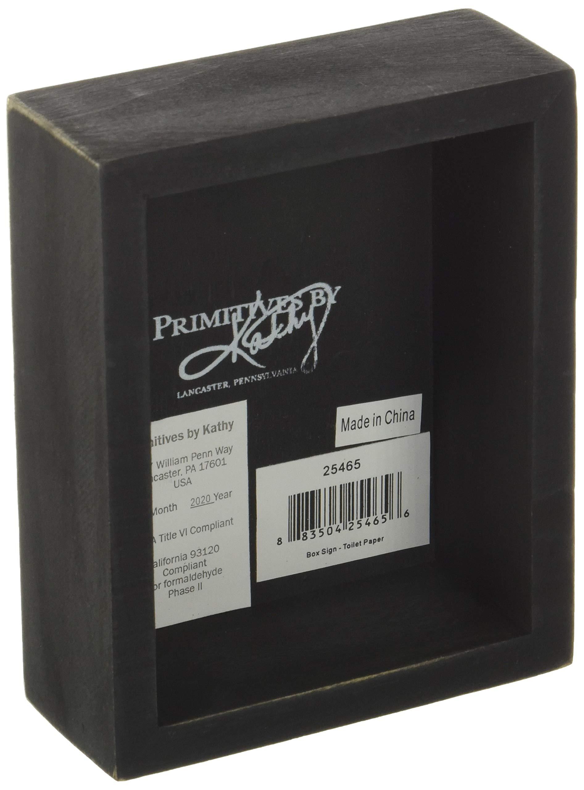 Primitives by Kathy Primitives by Kathy Wooden Box Sign - Funny Bathroom Sayings, Wall Art/Home Decor, Farmhouse Style, Housewarming Gift, 4x5 IN