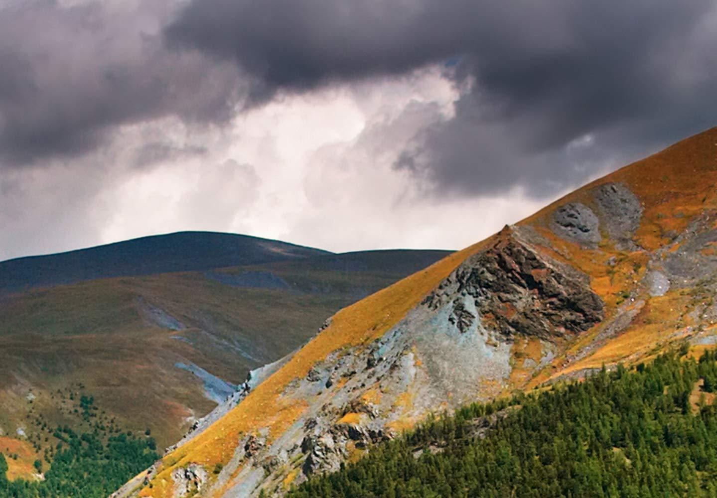 artgeist artgeist Canvas Wall Art Print Window View 24x16 in - 1pcs Home Decor Framed Stretched Picture Photo Painting Artwork Image - Mountains Nature Landscape c-C-0379-b-a