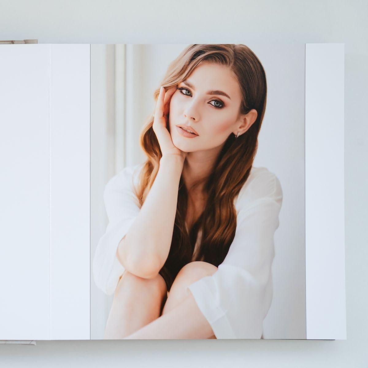 PicPrint Personalized Photo Album 8x8\" Hard Cover - Print Your own Memory Book, Photo Gifts (40 Photos)