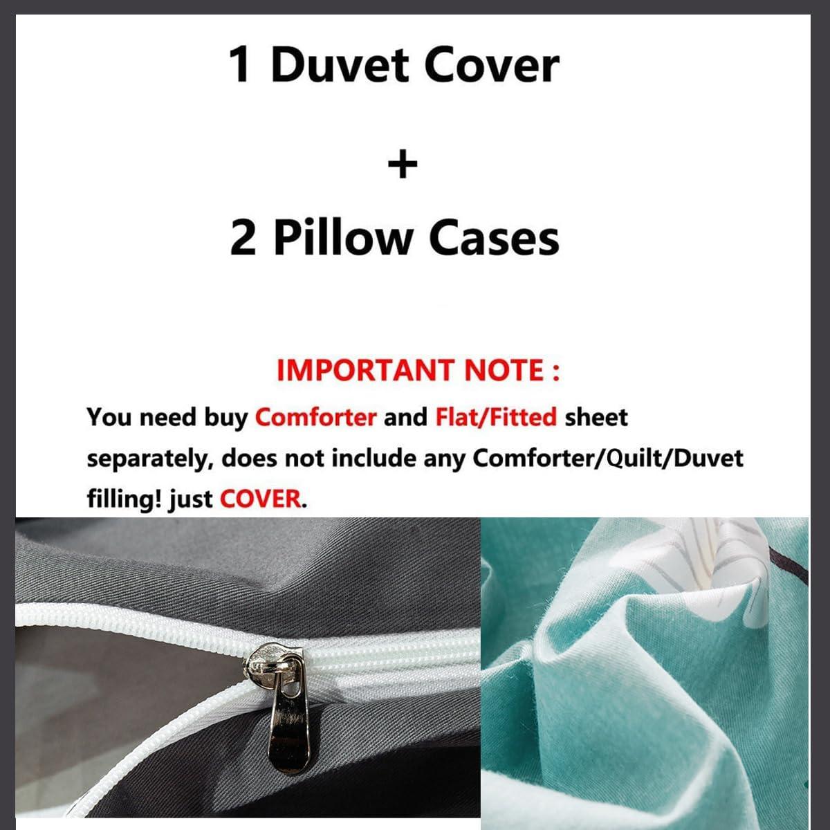 YANFENQI YANFENQI California King Size Duvet Covers Coast Beach Seascape Zippered Bedding for Kids Teens Adults (California King,104\" W X 98\" L)