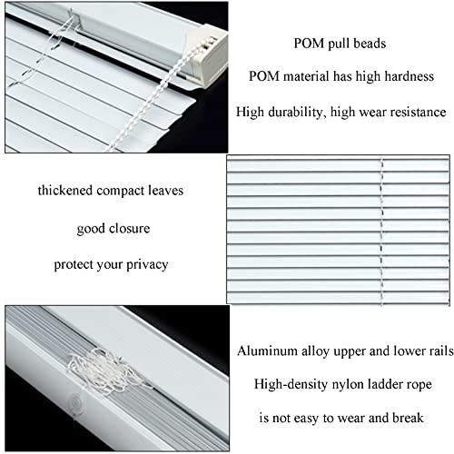 ZXCASDF Aluminium Metal Venetian Blinds,Aluminum Mini Blinds Horizontal Window Blinds,Waterproof Anti-UV,for Kitchen,Office,Bathroom,Bedroom,Living Room,Easy Fit,Customizable,W70xH220cm/28x86.6in