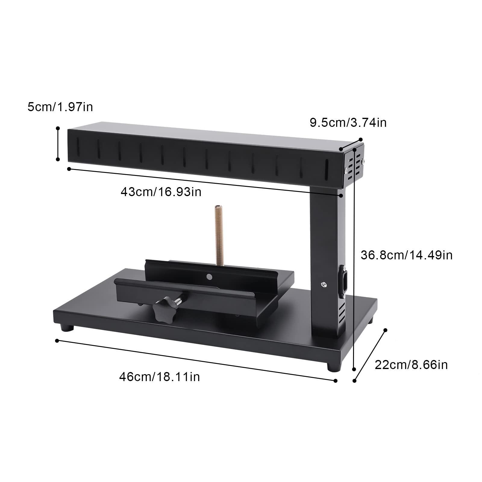 HinLIaDa Electric Raclette Cheese Melter Machine, 750W Commercial Cheese Grill Melting Warmer For Half Nacho Cheese Wheel, Adjustable Angle and Height, Stainless Steel Cheese Heater Machine (Single Holder)
