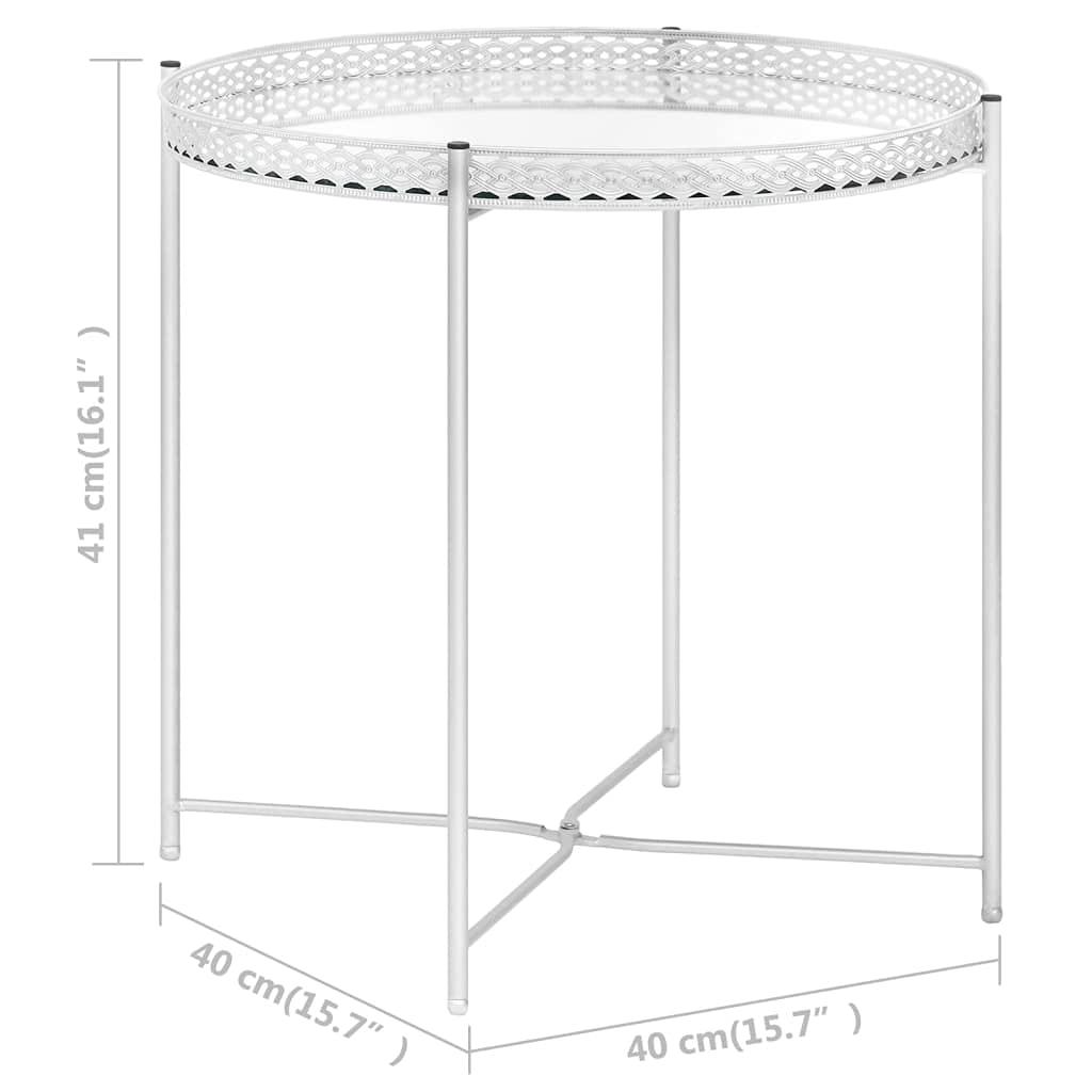 FUDUGEHMIOFWFJJ FUDUGEHMIOFWFJJ Transformer Table,extendable Dining Room Table,Expandable Table,Side Table Silver 15.7\"x15.7\"x16.1\" Glasstransforming Table,Transform Table,Transforming Furniture,