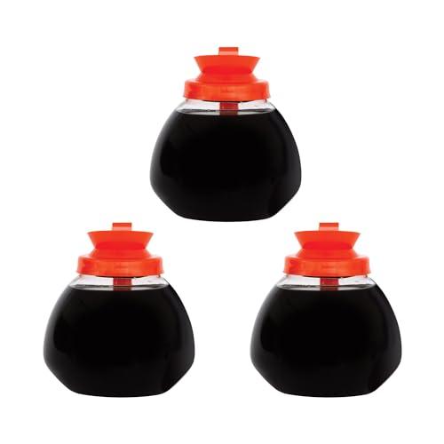 BUNN BUNN 12 Cup Commercial Glass Decanter with Handle (3 Pack), Orange