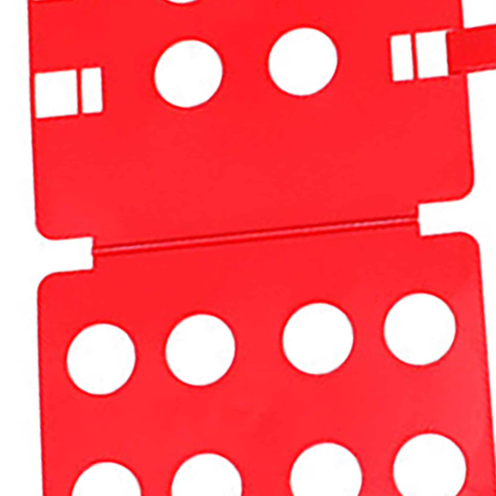 DOACT Clothes Folder, Shirt Folding Board Quick Easy to Fold Portable PP Material for Travel (Red)