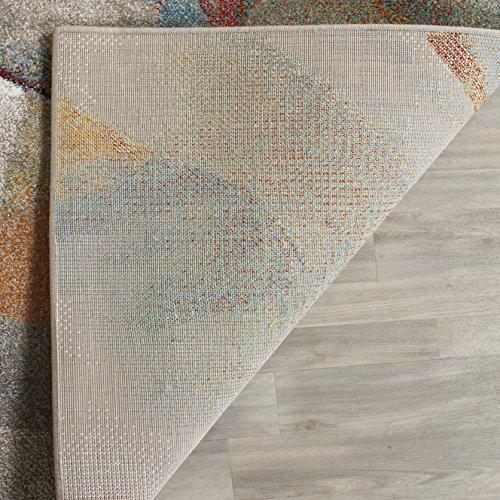 Safavieh SAFAVIEH Porcello Collection Runner Rug - 2'3" x 14', Grey & Multi, Modern Abstract Design, Non-Shedding & Easy Care, Ideal for High Traffic Areas in Living Room, Bedroom (PRL6937B)