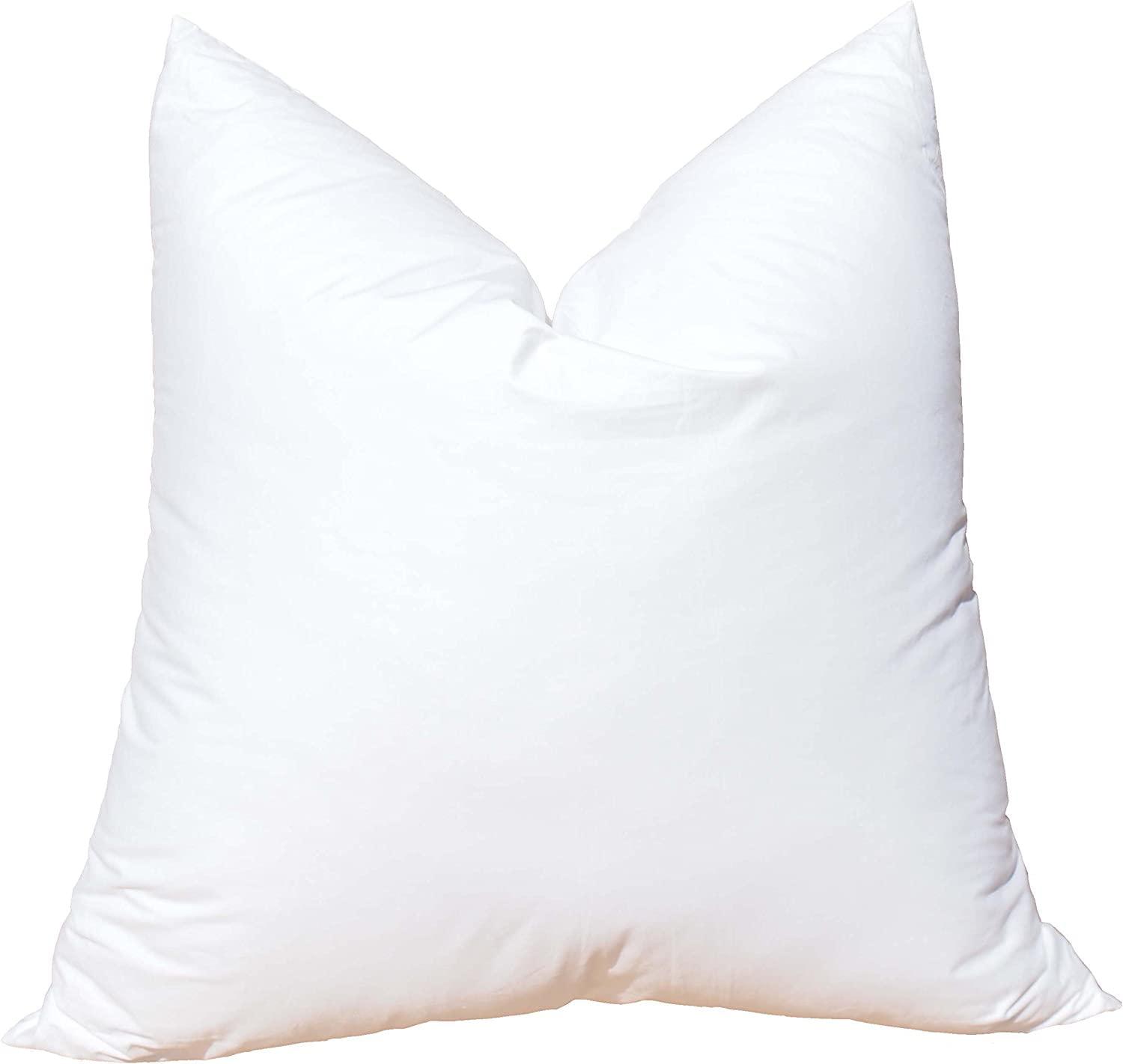 Pillowflex Pillowflex Premium Polyester Pillow Insert - 24\"x24\" Pillow Form - Machine Washable, Accent Throw Insert, Small Square Throw Size Couch Pillow Sham Insert - 1 Decorative Pillow