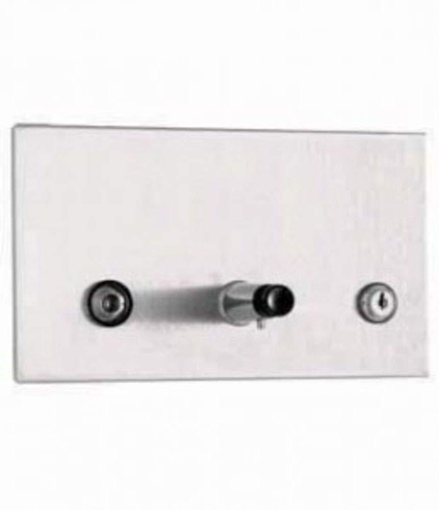 Bobrick Bobrick 306 TrimLineSeries 304 Stainless Steel Recessed Soap Dispenser with Soap Vessel, Satin Finish, 45 oz Capacity, 9-1/2\" Width x 5-1/2\" Height