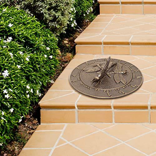 Whitehall Products Whitehall Products 691 Dragonfly Sundial, 12x12, French Bronze