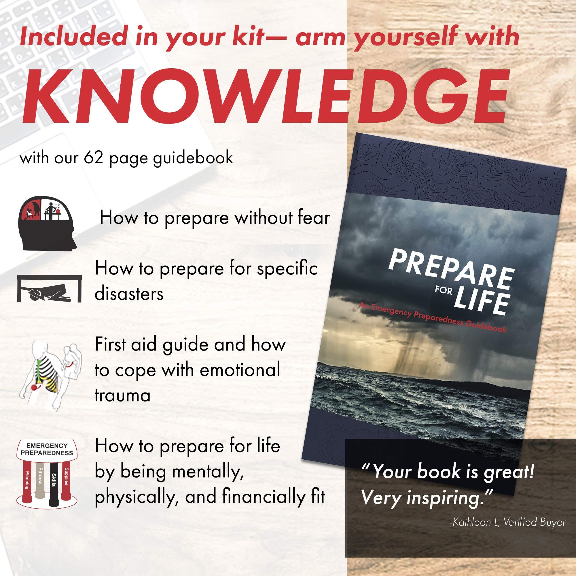 Emergency Zone Urban Survival Bug-Out Bag Black - 2 Person 72 Hour Go Bag and Supplies