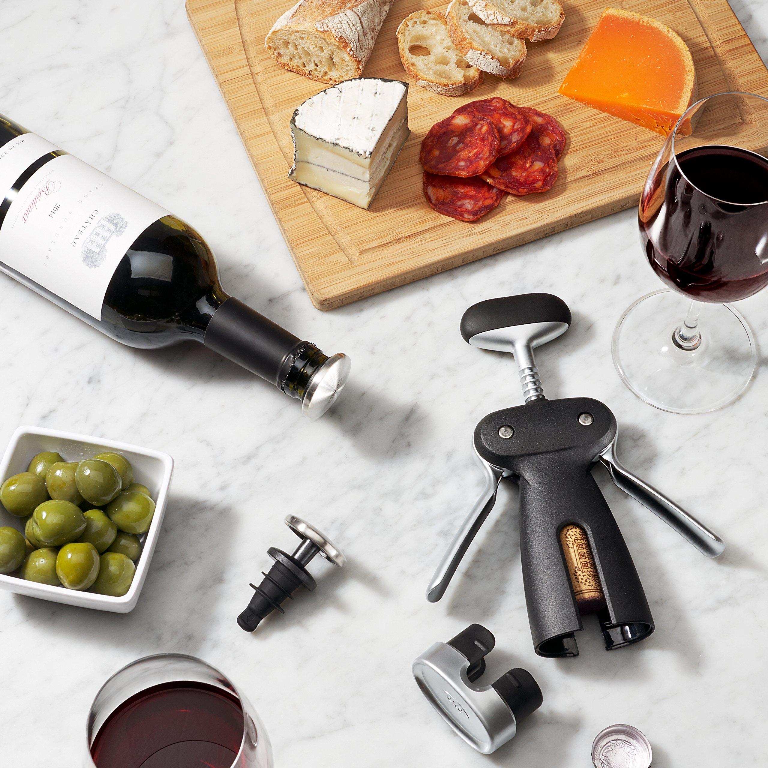 OXO OXO SteeL Winged Corkscrew with Removable Foil Cutter, INOXO.3113400ML