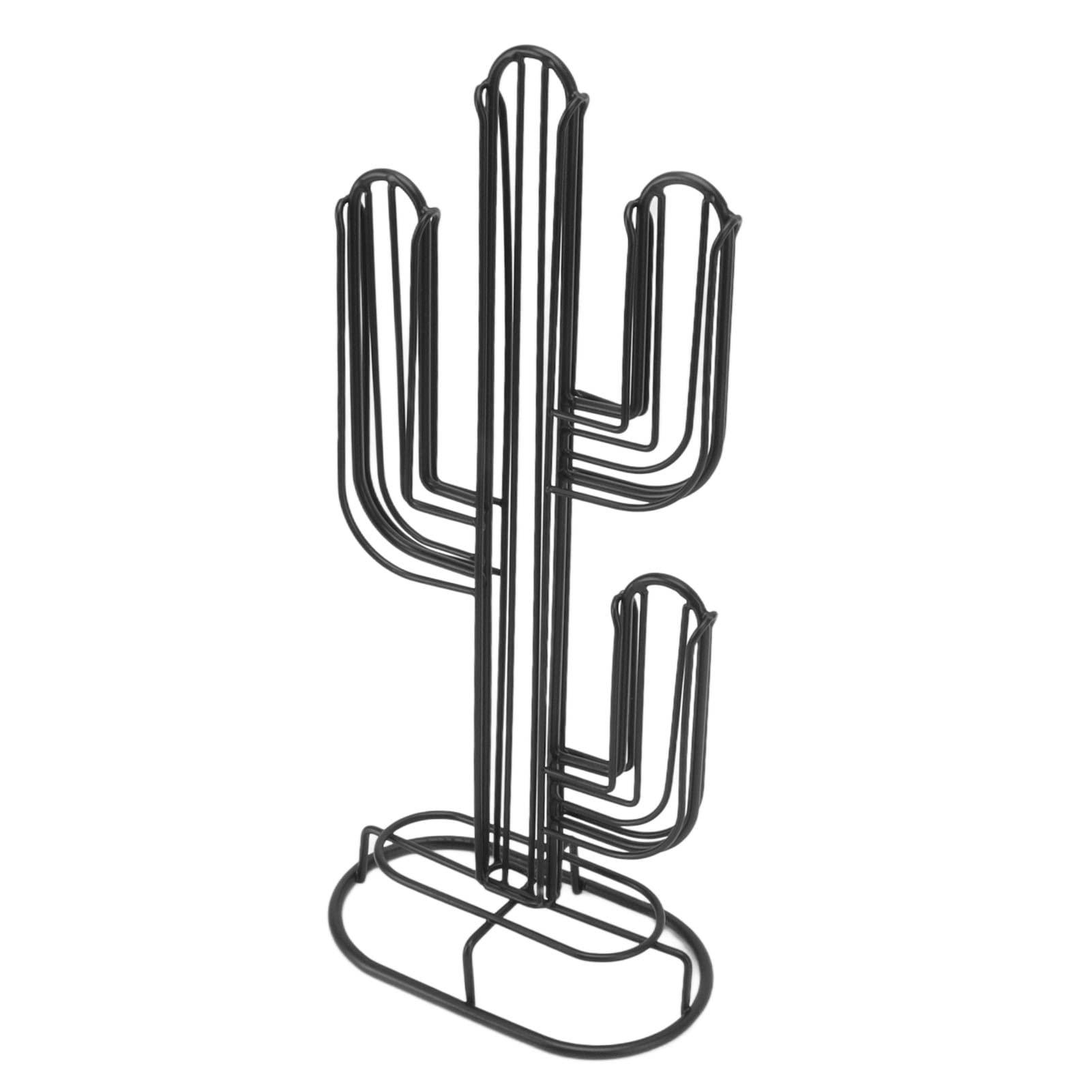 Denash Denash Coffee Pod Holder, Cactus Shaped Coffee Capsule Storage Organizer Stand Holds 48 Coffee Pods Coffee Accessories