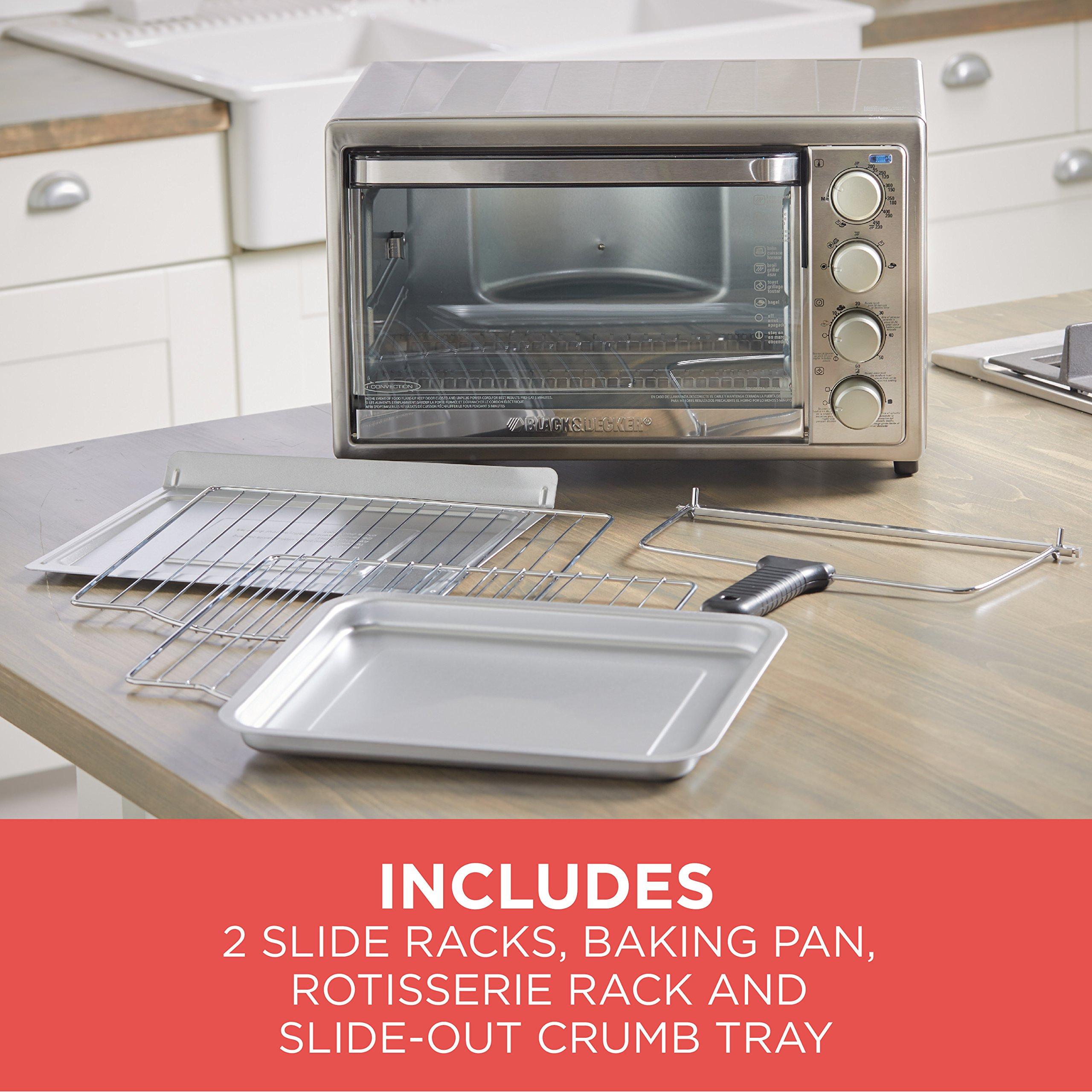 BLACK+DECKER Black+Decker TO4314SSD Rotisserie Convection Countertop Toaster Oven, Stainless Steel