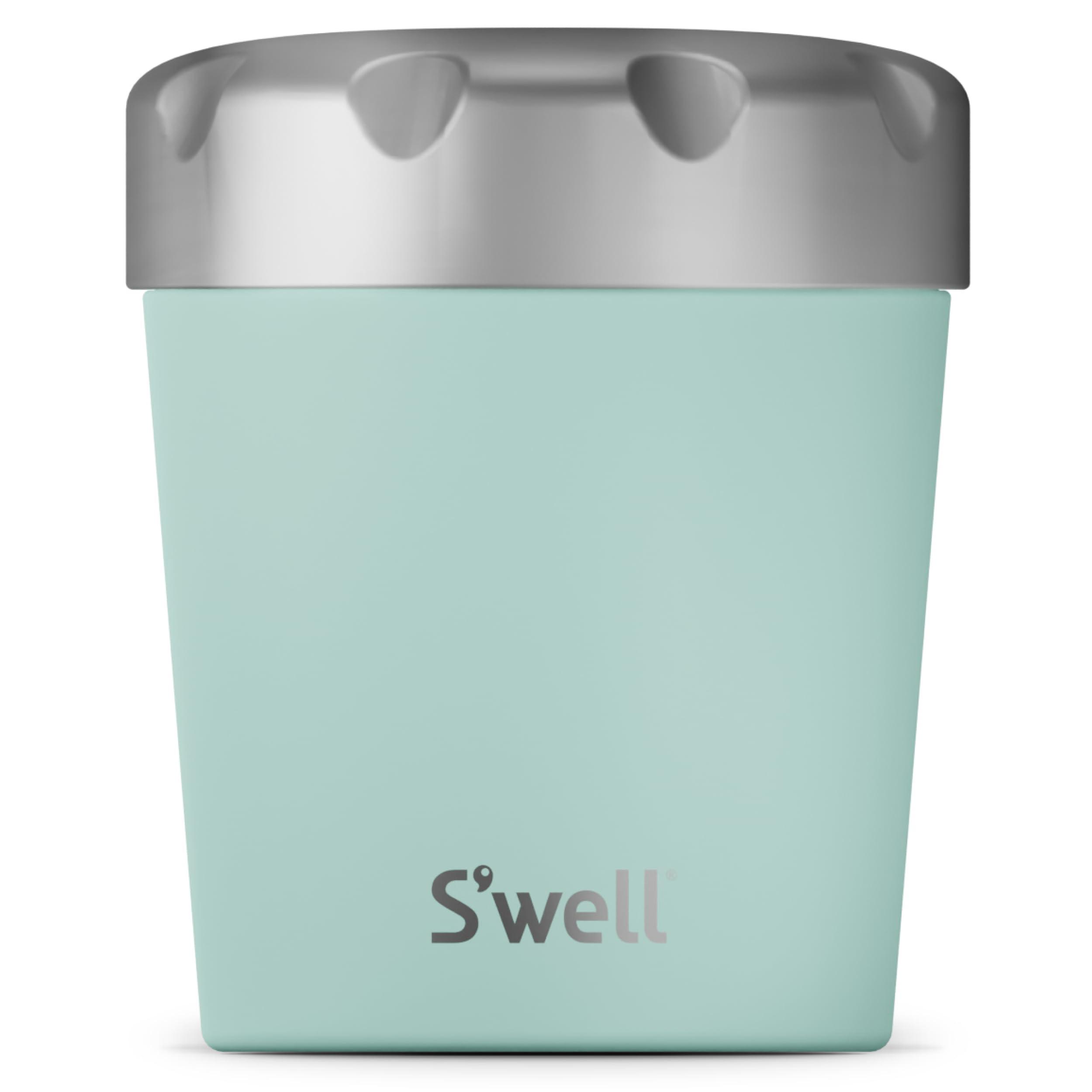 S\'well S\'well Stainless Steel Ice Cream Chiller, 16oz, Mint, Triple Layered Vacuum Insulated Container Keeps Ice Cream Frozen For Up To Four Hours, BPA Free