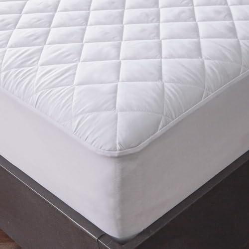 Tophacker White Waterproof Mattress Protector Wet Protecting Sheet Double Bed Size Extra Deep Fitted Sheet Non Noisy Comfy Sleep Mattress Cover Topper