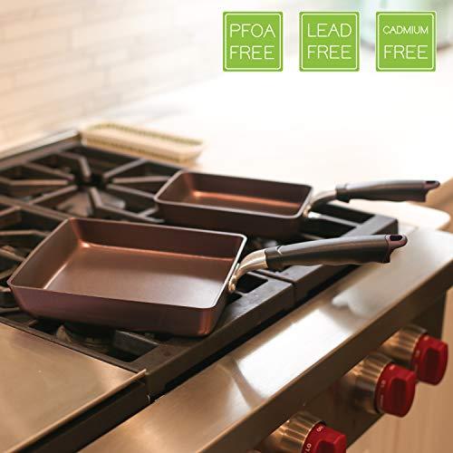 TECHEF TECHEF - Tamagoyaki Japanese Omelette Pan / Egg Pan, Made in Korea (Purple) (Large)