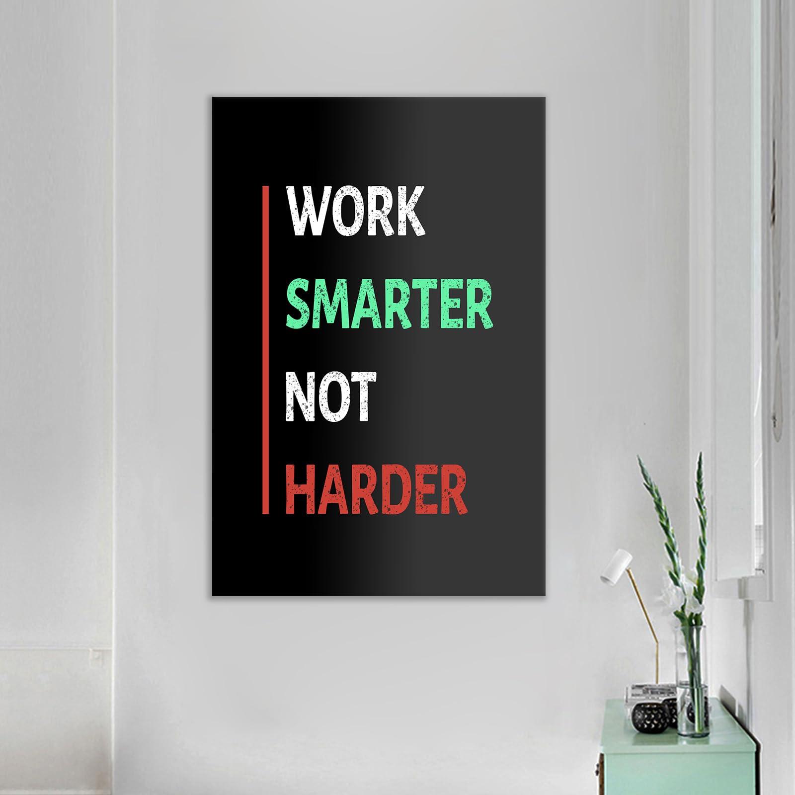 DINGFUN Inspirational Poster Wall Art Motivational Entrepreneur Quotes Print on Canvas Black Background Positive Picture Painting Artwork for Living Room Office Workplace Gym Ready to Hang [24\'\'Wx36\'\'H]