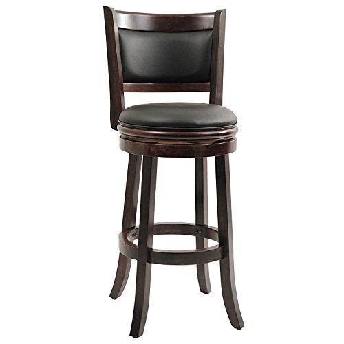 Boraam Boraam Augusta Bar Height Swivel Stool, 29-Inch, Cappuccino, 2-Pack