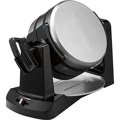 Cuisinart Cuisinart WAF-F40 Double Flip Belgian Waffle Maker Black/Stainless Bundle with 1 YR CPS Enhanced Protection Pack