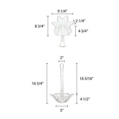 Thunder Group Thunder Group SLTB018T, 18-Inch Triangle Taco Salad Bowl Basket, Deep Fryer Taco Holder Basket, Commercial Heavy-Duty Taco Fry Basket with Handle