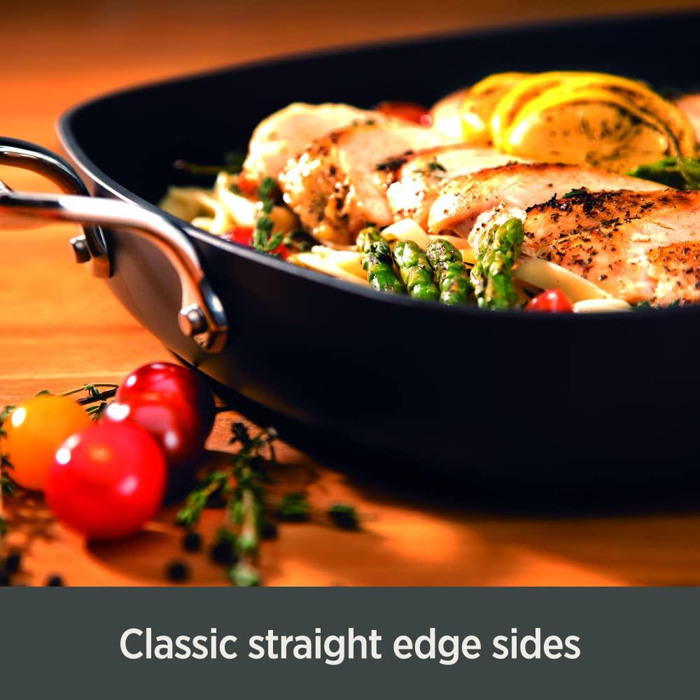 All-Clad All-Clad Essentials Hard Anodized Nonstick Sauce Pan Set 4 Piece, 2.5, 4 Quart Oven Broiler Safe 500F Pots and Pans, Cookware Black