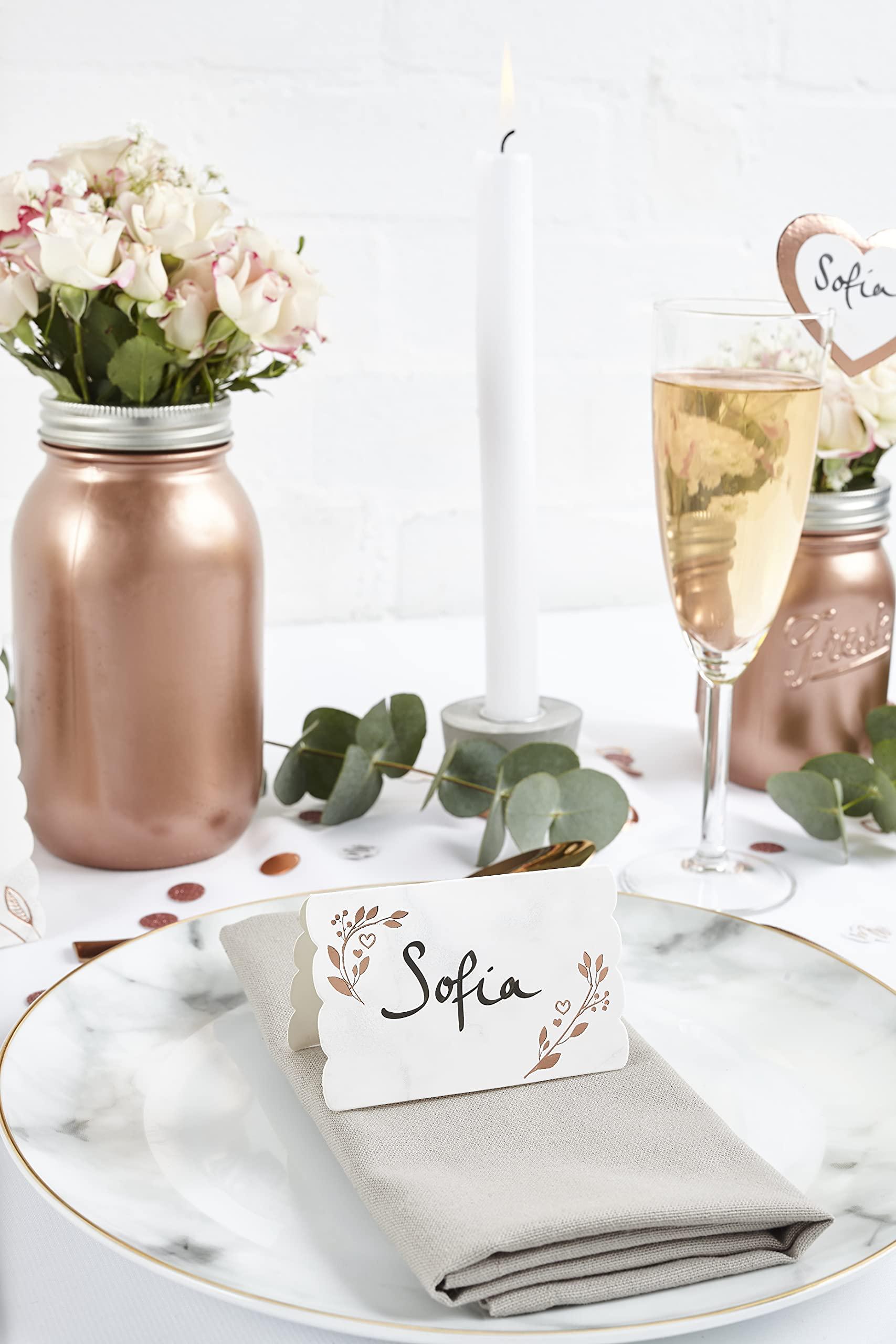 Club Green Club Green 10 Rose Gold Place Cards, 9 x 6 cm
