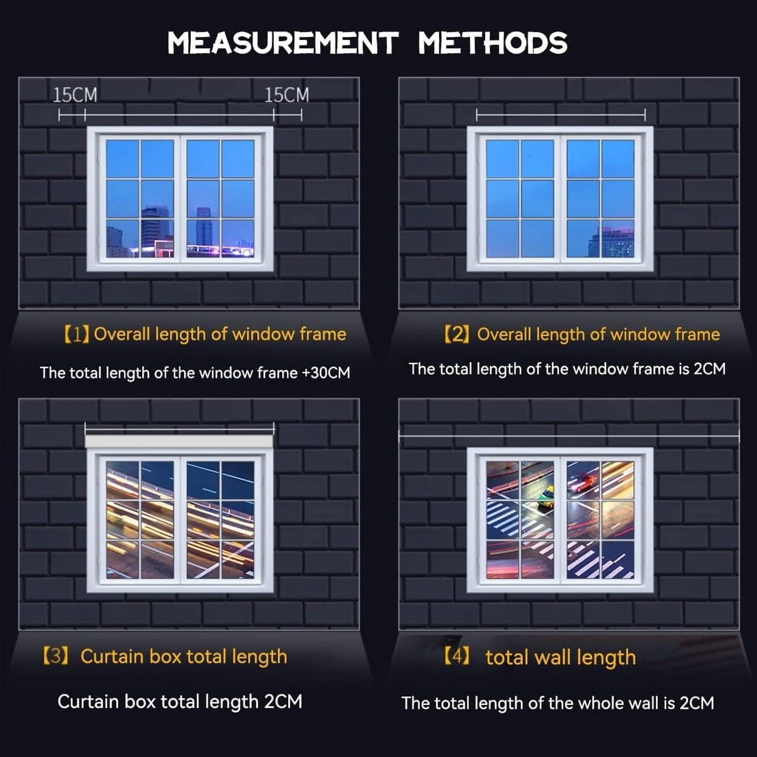 SHAWLA Curtain Rod Curtain Pole Room Divider Curtain Track, Ceiling or Wall Mount Curtain Rail, Heavy Duty Double/Single Curtain Rods/E/3M