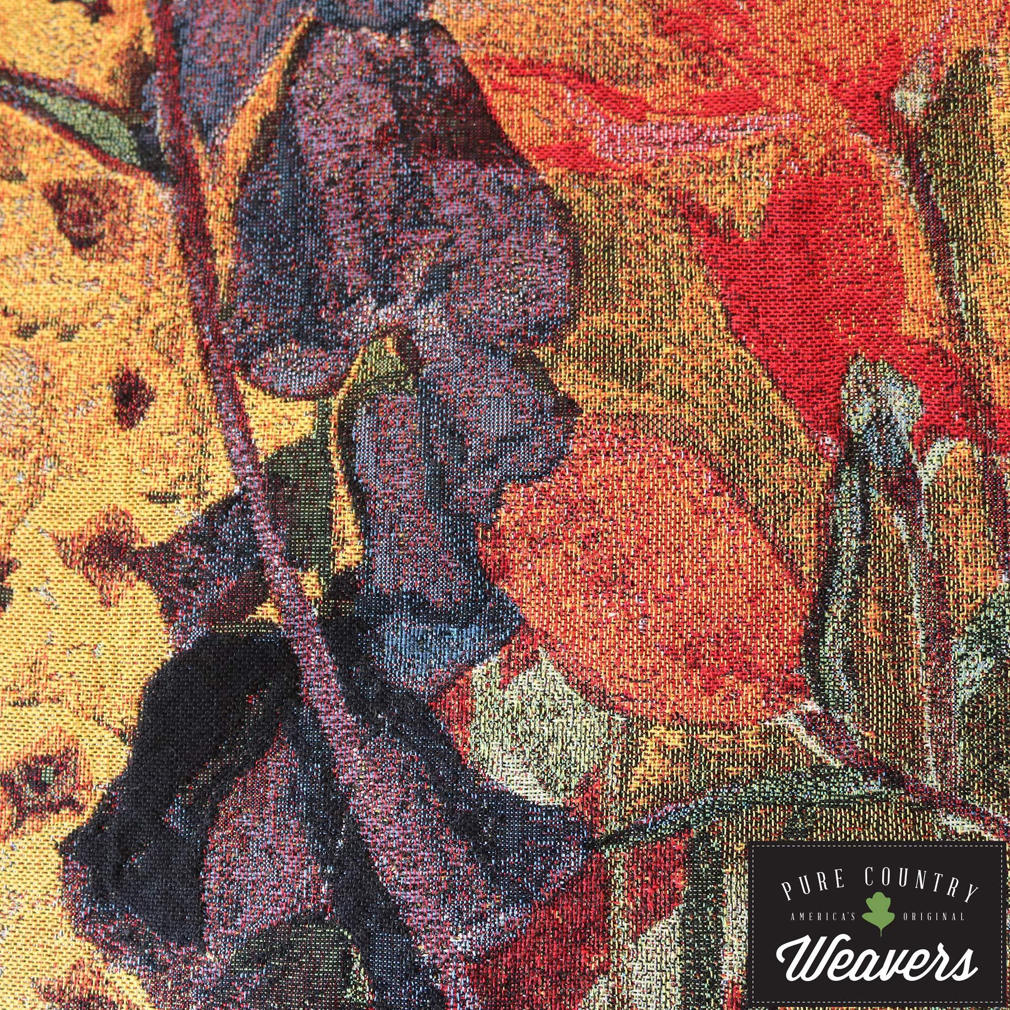 Fine Art Tapestries Godspeed by Edmund Blair Leighton | Woven Tapestry Wall Art Hanging | Medieval Lady with Arthurian Knight | 100% Cotton USA Size 53x40