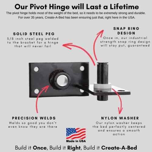 Create-A-Bed Create-A-Bed Adjustable Full Size Deluxe Murphy Bed Kit, Horizontal