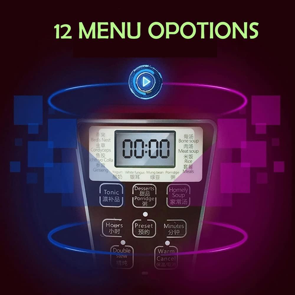 Tianji TIANJI Smart 4 Ceramic Pot Electric Stew Pot DGD33-32EG 4-in-1 3.2L+2x0.65L+0.45L