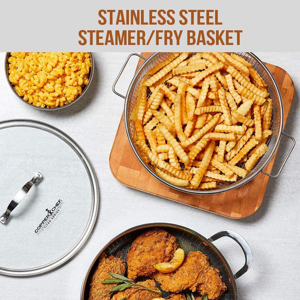 Copper Chef Copper Chef Titan Fry, 9.5 inch with 8 inch Pan, stainless-steel