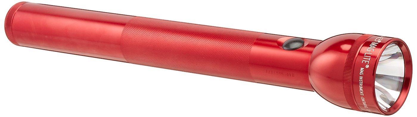 MagLite Maglite Heavy-Duty Incandescent 4-Cell D Flashlight, Red