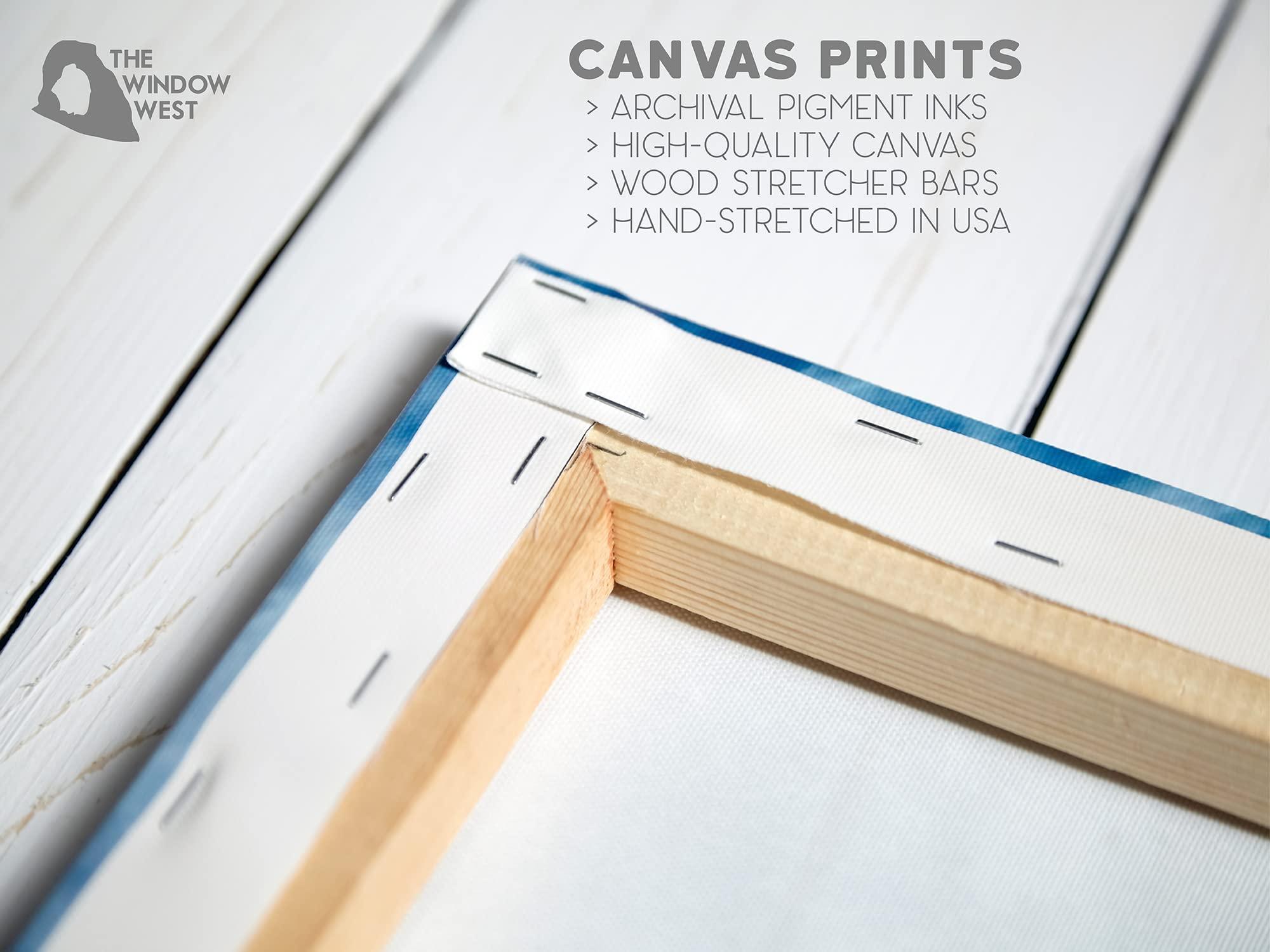 The Window West Yellowstone National Park Poster, Yellowstone National Park Geyser Print, Yellowstone Wyoming Art (Poster, Canvas) (Canvas, 18x24 Inches)