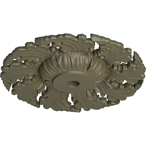 Ekena Millwork Ekena Millwork CM14NESSF Needham Ceiling Medallion, 14 5/8\"OD x 2 1/4\"P (Fits Canopies up to 4 1/4\"), Hand-Painted Spartan Stone