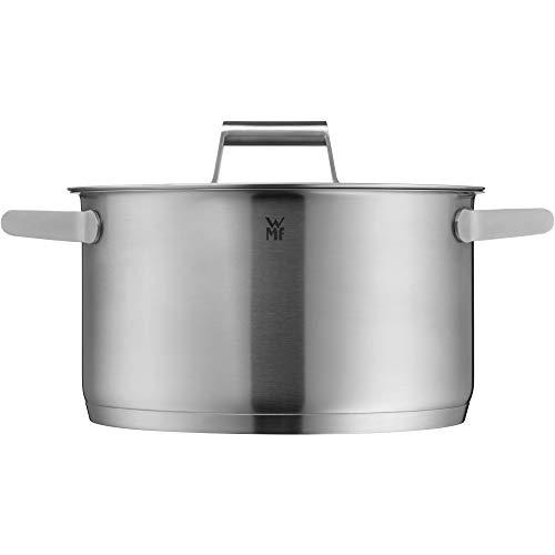 WMF WMF Comfort Line Kochtopf Induktion Fleischtopf 24cm hoch Induction Pot 5.7 L Glass Lid Cromargan Matte Stainless Steel Scale Uncoated