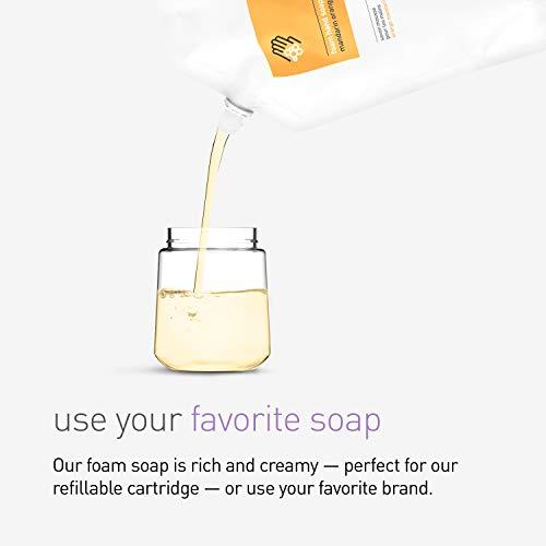 simplehuman simplehuman 10 oz. Touch-Free Foam Sensor Pump Dispenser with Mandarin Orange Soap and Refillable Cartridge, Polished Stainless Steel