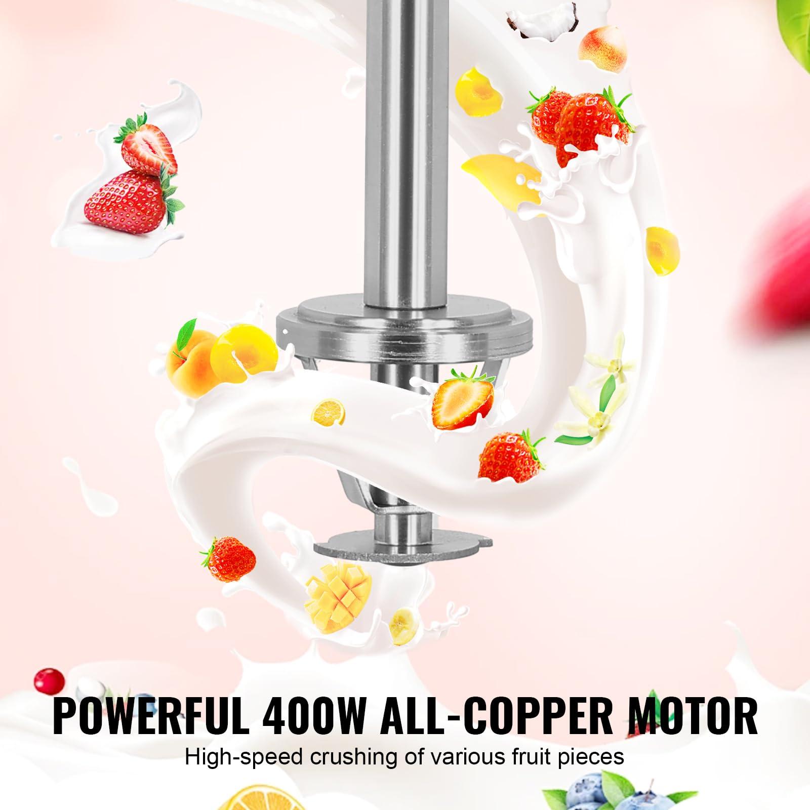 VEVOR VEVOR Frozen Yogurt Blending Machine 400W, Stepless Speed AdjustmentYogurt Milkshake Ice Cream Mixing Machine 4200RPM