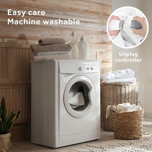 Sunbeam Sunbeam Restful Premium Quilted Heated Mattress Pad - King White