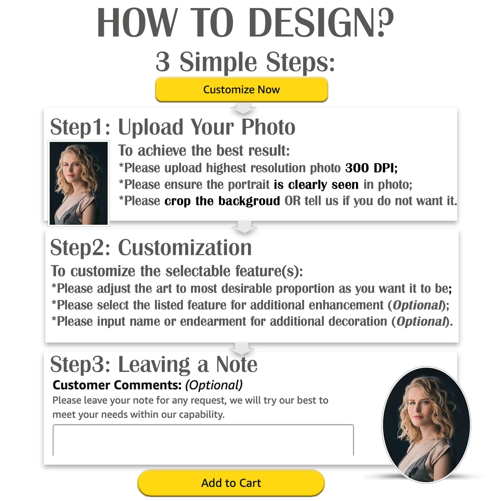 ADFSTONE Personalized Ceramic Photo for Headstone, Waterproof Picture for Grave Cemetery Tombstone Pictures Porcelain Cameo Funeral Portrait Memorial Monument Photo for Burial Stone Hanging Decorative Tiles