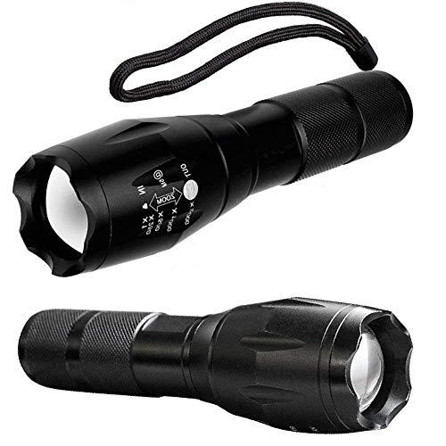 Hisonde Military Grade Tactical 5 Mode High Lumens Waterproof LED Flashlight,3-Pack