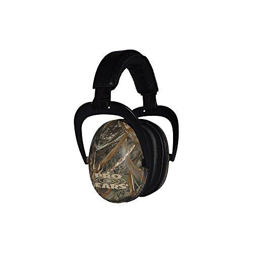 Pro Ears Pro Ears Ultra Sleek Passive Hearing Protection Ear Muffs, Superior Comfort for Long Gun Use, Indoor and Outdoor Range, NRR 26, Made in USA, Adjustable and Padded, Max 5 Camo