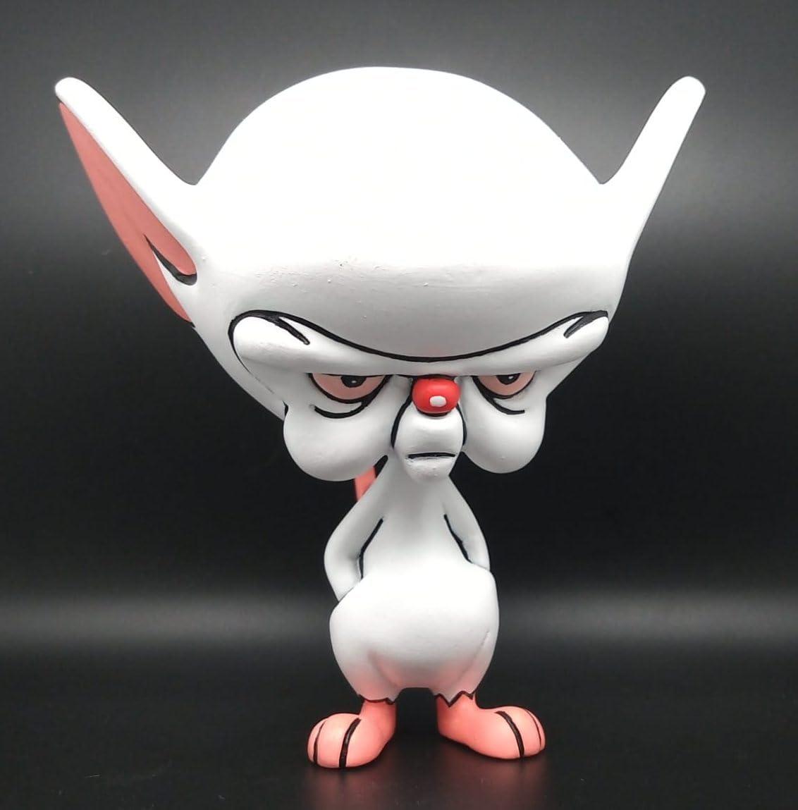 Vivian Coscia Pinky fan art sculpture, The Brain fan art sculpture, Pinky figure, The Brain figure fan art