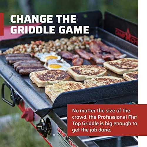 Camp Chef Camp Chef 2-Burner Griddle - Professional Flat Top Griddle Cooking Systems - Outdoor Cooking Equipment - Fits 16\" Cooking Systems