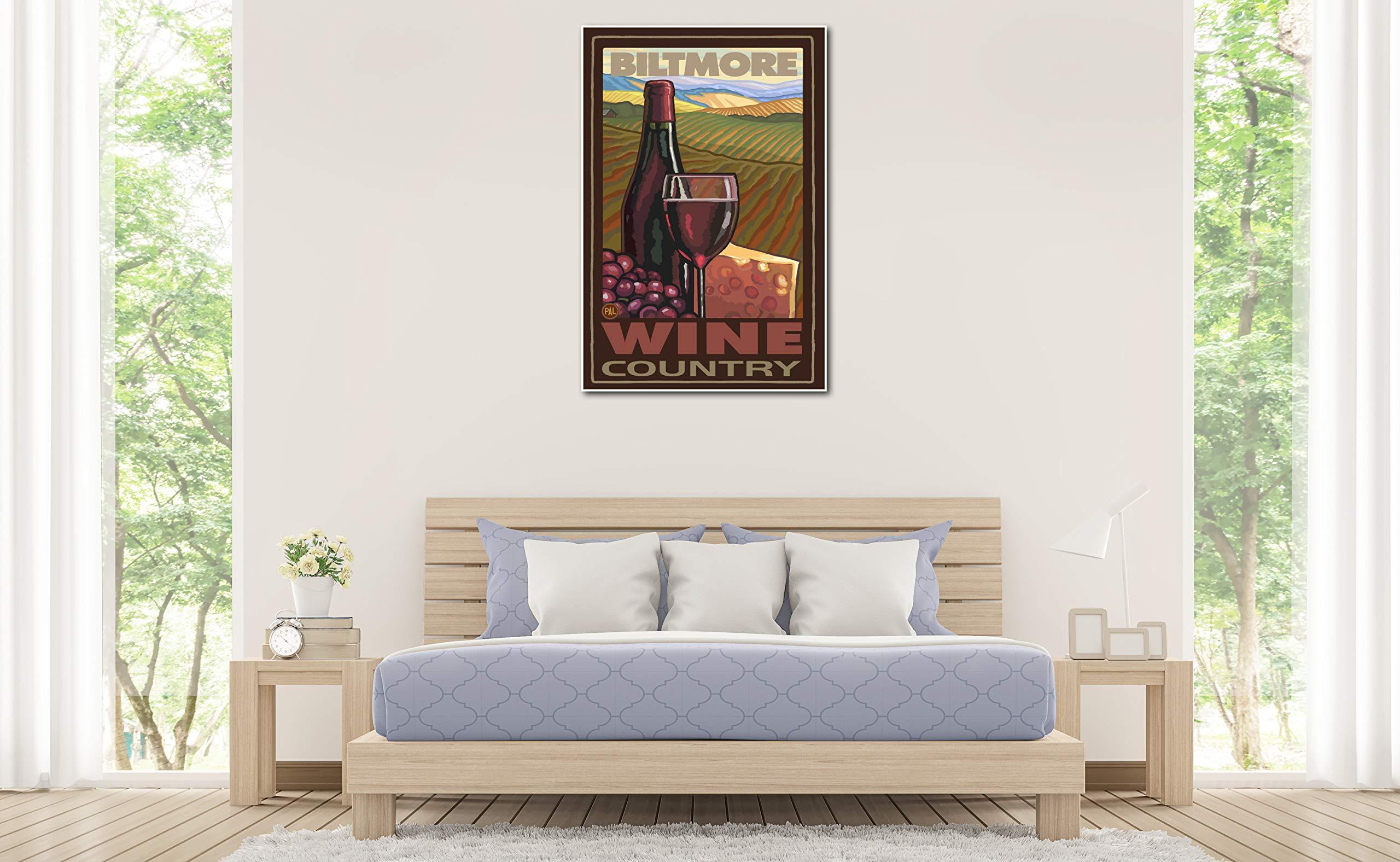 Art of Place Biltmore Estate Asheville North Carolina Wine Country Giclee Art Print Poster from Travel Artwork by Artist Paul A. Lanquist 30" x 45"