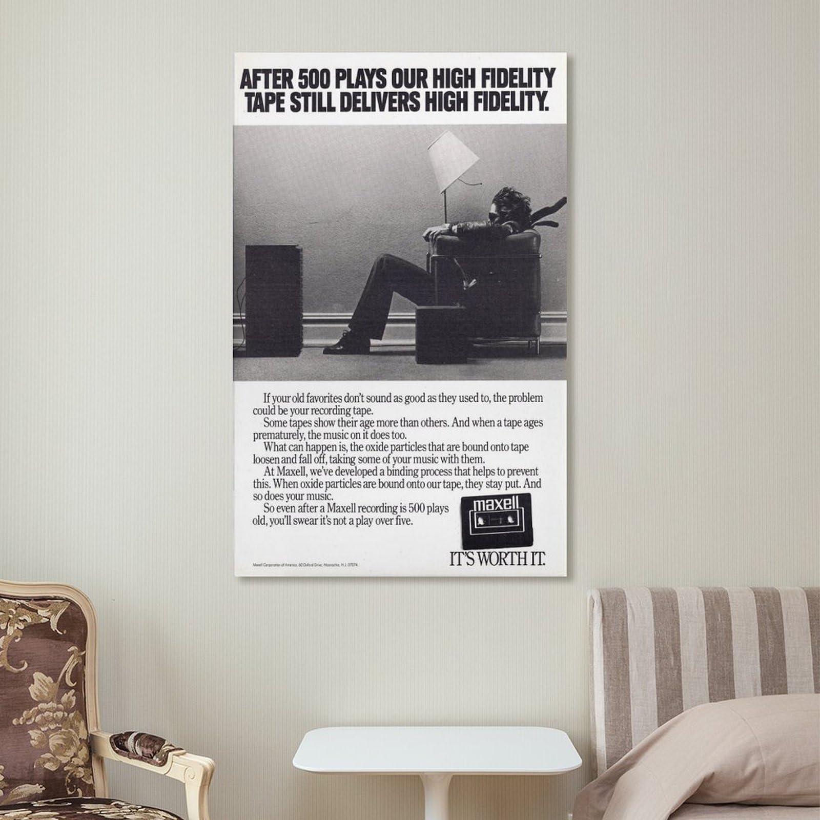 KURITY KURITY 1979 Blown Away Guy Maxell Canvas Poster Wall Art Print by Steve Steigman Canvas Painting Posters And Prints Wall Art Pictures for Living Room Bedroom Decor 20x30inch(50x75cm) Unframe-style