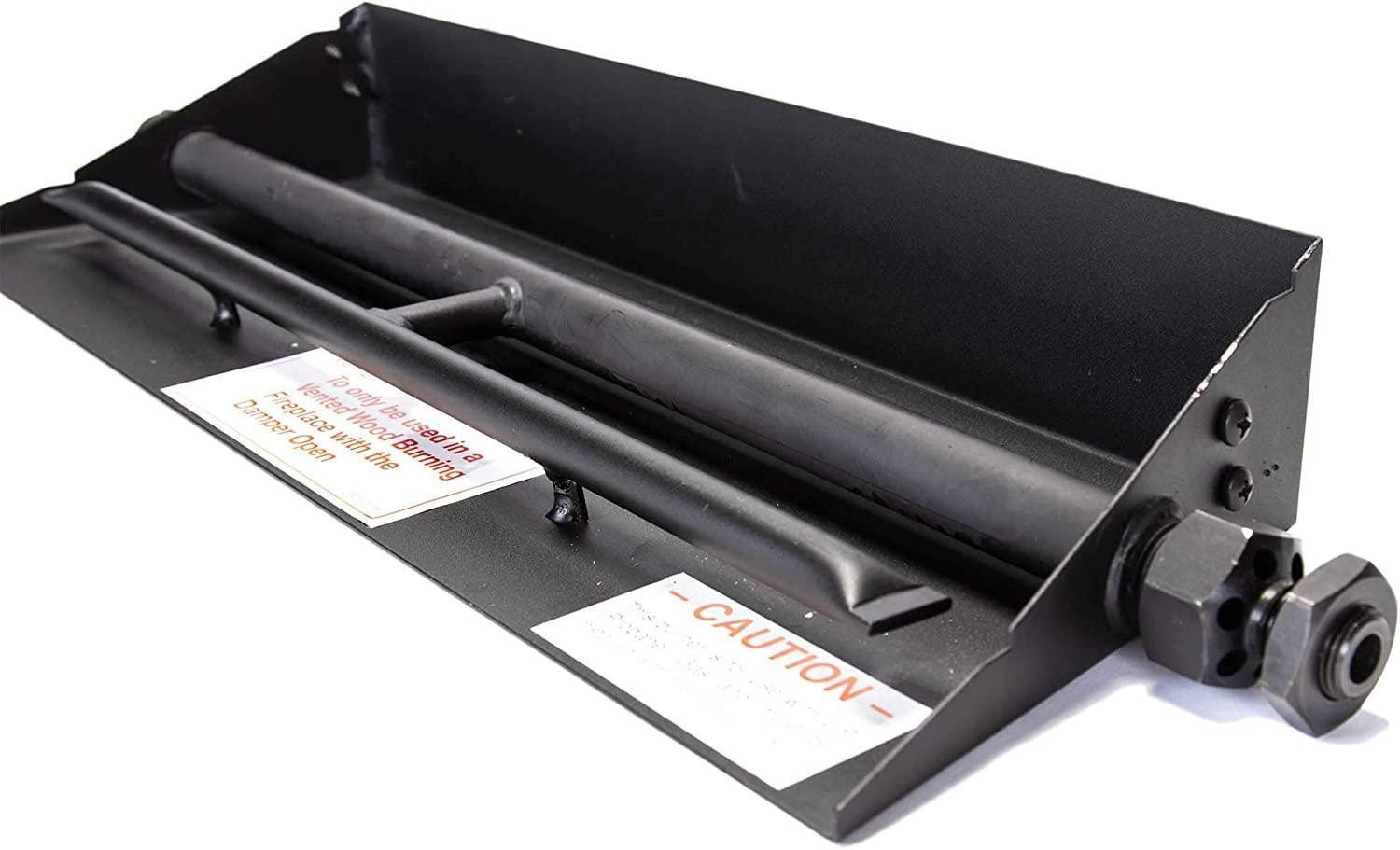 AMS FIREPLACE INC. Ceramic Gas Logs | Vented | Natural Gas Only | Peterson Real Fyre | RH Peterson | with/Without Burner (G45 Burner - Logs Same Size, Charred Mountain Birch 30\" | CHMBW-30)